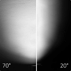 3-PH Schienen-Strahler fokussierbar, 42W, 20-70, schwarz matt, 4000K, CRI92