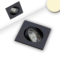 LED Einbauleuchte Slim68 schwarz, eckig, 9W, warmwei, dimmbar
