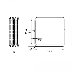 dimmer UNIVERSAL PUSH, white matt