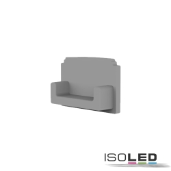 end cap E202 flush, without cable hole, grey