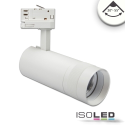 Projecteur triphas FOCUS ADJUST 24W pivotant, rotatif, commutable, focalisable IP20, blanche 