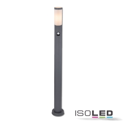 Pollerleuchte 1100, IP44, 110cm, E27 (exkl.), Anthrazit, mit PIR Bewegungssensor