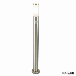 Pollerleuchte 1100, IP44, 110cm, inkl. E27 LED 9W 3000K 800lm, Edelstahl, mit PIR Bewegungssensor