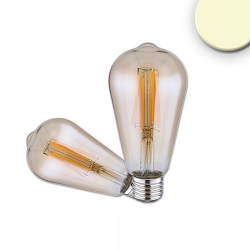LED Deko-Filament VINTAGE LINE LED ST64, E27, 7W 2700K 720lm 360, nicht dimmbar, Amber klar