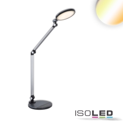 Lampe de bureau COLORSWITCH avec bras articul, CCT Switch, inclinable IP20, argent gradable