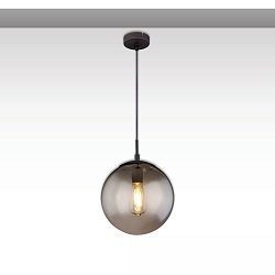 Luci a sospesione INFINITY SMOKY GLASS 25 1-Lampadina, rotondo E27 IP20, Nero dimmerabile