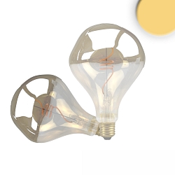 LED Filament Globeform VINTAGE LINE LED ROUNDBULB A125 UNREGULAR, E27, 4W 2200K 120lm, Smoky klar