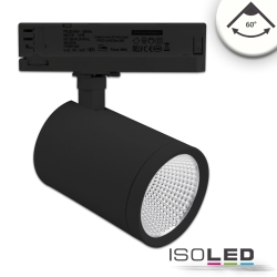 LED 3-Phasen Schienenstrahler, 35W 4000K 3500lm 60, CRI90, drehbar, neigbar, Schwarz matt