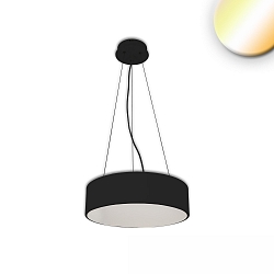 pendant luminaire DN600 down, round IP20, black dimmable