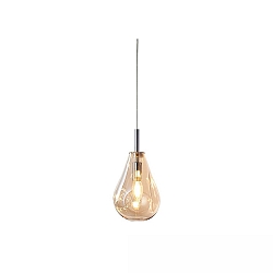 pendant luminaire INFINITY AMBER GLASS 2-pole E14 IP20, dimmable