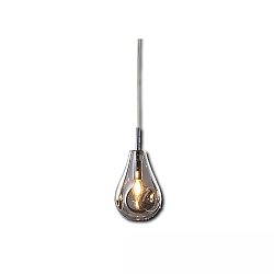 pendant luminaire INFINITY BLACK GLASS 2-pole E14 IP20, black dimmable