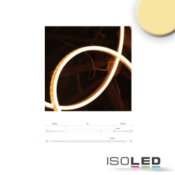 Striscia di LED siliconata NEONPRO FLEX 0612 2 poli Bianco