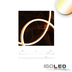 Striscia di LED siliconata NEONPRO FLEX 0612 3 poli, Tunable White Bianco