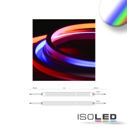 Bande LED silicone NEONPRO FLEX 1615 5 ples, RGBW blanche
