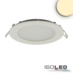 downlight flat, round, glare-reduced, white