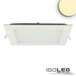 downlight square, flat, glare-reduced IP42, white dimmable