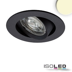 Lumire encastre SLIM68 rond IP40, noir  gradable 8,6W 840lm 3000K 45 45