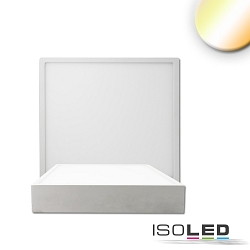 LED Deckenleuchte PRO, eckig, 120mm, 8W, ColorSwitch 2700|3000|4000K, IP20, dimmbar, wei