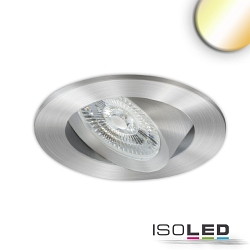 recessed luminaire SLIM68 IP40, brushed aluminium dimmable 5,8W 525lm 2700-5700K