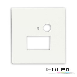 Cover Aluminium eckig fr Wandeinbauleuchte SYS-WALL68 mit PIR Sensor, IP54, wei
