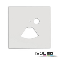 Cover Aluminium eckig fr Wandeinbauleuchte SYS-WALL68 mit PIR Sensor, IP54, wei