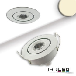 Lumire encastre MINI AMP, blanche gradable 2,8W 290lm 3000K