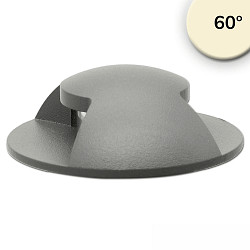 LED Bodeneinbaustrahler 2SIDE, rund, 60mm, 12-24V, IP67, 3W, 60, 3000K, schwarz