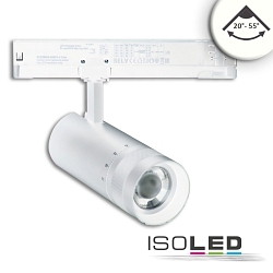 LED 3-Phasen Schienen-Strahler, 24W, 20-55, IP20, fokussierbar, dimmbar, 4000K, wei matt