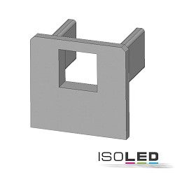 end cap EC219 UP8 with cable hole, silver