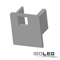 end cap EC221 UP10 with cable hole, silver