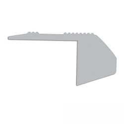 Embout EC222 (STAIRS12) version pour montage encastr, gauche, lot de 1, gris