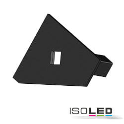 Zubehr fr Profil CORNER18 - Endkappe EC111R, rechts, mit Kabeldurchfhrung, PVC, 1 Stk., schwarz