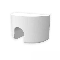 Embout EC99 (GROUND-IN10) rond, lot de 1, avec trou pour cble