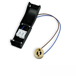 socket GU10 2-fold, with junction box, 3-pole