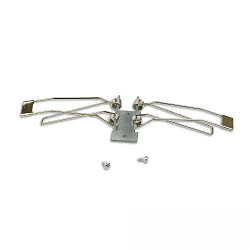 Clip di montaggio TRACK48 RECESSED Set di 4, acciaio inossidabile