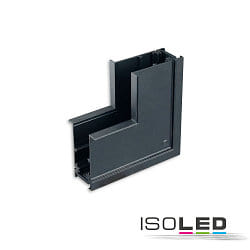 corner connector VERTICAL - TRACK48 RECESSED isolated, mechanical, vertacal, black