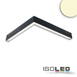 track spot CORNER 90 HORIZONTAL - TRACK48 (DALI) rigid, DALI controllable, magnetic mounting IP20, black dimmable