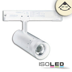 Faretto trifase 24W - 20-55 (DALI) rigido, controllabile da DALI, focalizzabile IP20, dimmerabile