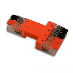 Connettore INPUT 2X2-POLE / OUTPUT 0.5-2.5MM - MAX. 250V/10A 2 poli, cablato attraverso