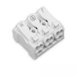 Spina del connettore 2X3-POLE, 0.5-2.5MM, MAX. 450V/16A 2 elemento, 2 poli