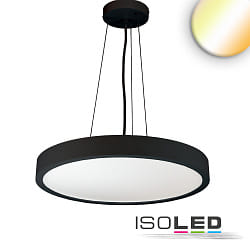 pendant luminaire COLOR SWITCH ROUND -  80CM CCT Switch, UGR < 19, multipower IP42, black dimmable