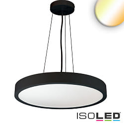 pendant luminaire COLOR SWITCH ROUND -  100CM CCT Switch, UGR < 19, multipower IP42, black dimmable