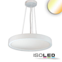 pendant luminaire COLOR SWITCH ROUND -  80CM CCT Switch, UGR < 19, multipower IP42, white dimmable