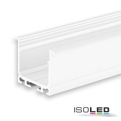 LED Einbauprofil DIVE24 FLAT, Aluminium pulverbeschichtet, 200cm, wei RAL9010