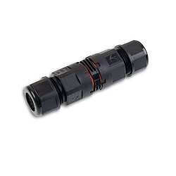 Outdoor Kabelverbinder IP68, 3-polig, Kabel-Querschnitt 0.75-2.5mm, mit Federklemme, max. 250V 16A, Mantel- 6.5-11mm