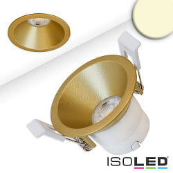 Lumire encastre BACK60-68 / UGR<12 rond, rigide, pour VDU, reculer IP20, or gradable 5W 420lm 3000K 36 36 CRI 90