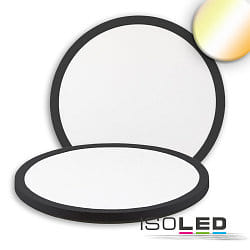 LED Deckenleuchte Slim400 PRO, IP44, rund,  40cm, Up&Down, 25W 3000/4000/5000K (CCT Switch), schwarz matt