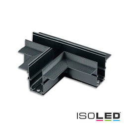 T-connector HORIZONTAL- TRACK48 DRYWALL isolated, mechanical, horizontal, black