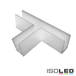 Connettore a T CORNER 90 HORIZONTAL - TRACK48 SURFACE isolato, meccanico, orizzontale, bianco