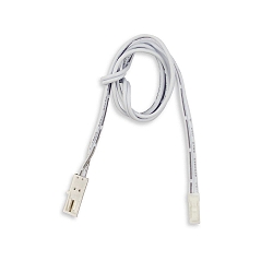 Adaptateur MINIAMP POLE-CHANGER MALE-FEMALE avec prise de courant, 2 ples, blanche